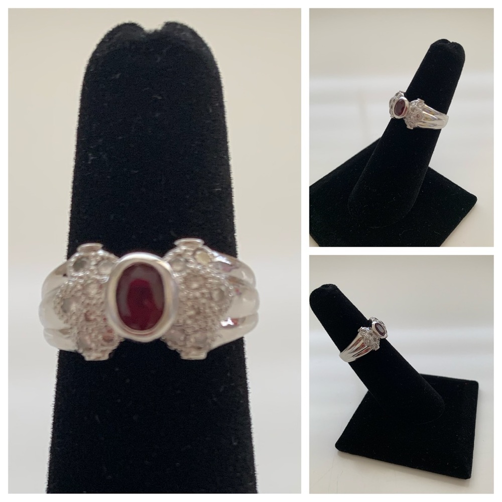 Ruby and Diamond Accent Ring